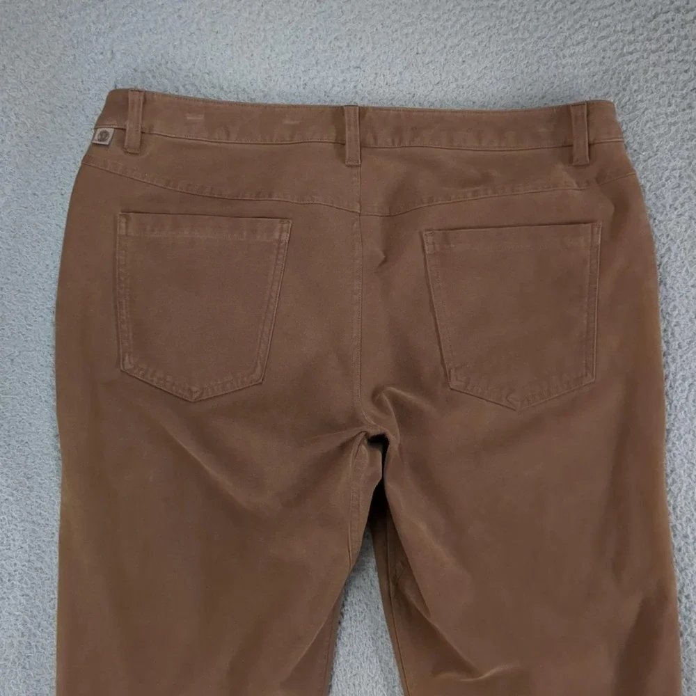 Lululemon Pants Mens 36x33 Brown Canvas Slim Fit 5 Pocket Chino Casual Workwear